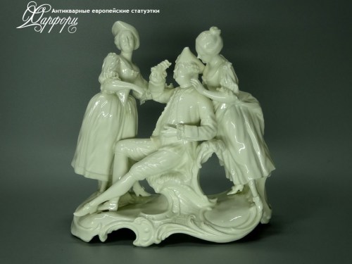Купить фарфоровые статуэтки Nymphenburg, Ох, девчонки!, Германия